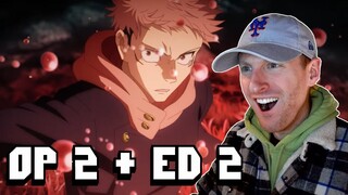 JUJUTSU KAISEN OPENING 2 AND ENDING 2 REACTION