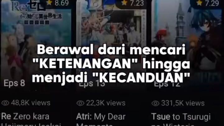 berawar dari mencari ketenangan hinnga menjadi kecanduan