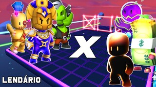 DESAFIO LASER DASH LENDÁRIO SKINS MITICAS VS SKINS ESPECIAIS STUMBLE GUYS
