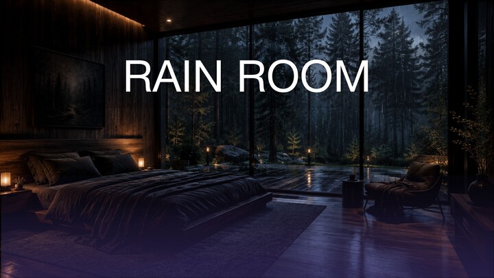 Rain Room 🌧️ Deep Sleep Music with Rain Sounds, Brown Noise & Delta Waves