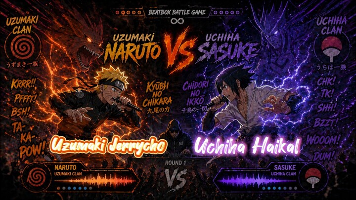 Shinobi War Final Beatbox Battle Game | Uzumaki Jerrycho vs Uchiha Haikal who's the winner??