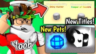 UPDATE 48 *LEAKS*!😱NEW PETS / TITLES!🐰In Bubblegum Simulator! (Roblox)