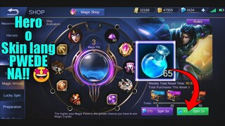 Subukan nating makakuha ng Hero o Skin sa Magic Wheel gamit ang 65 potions