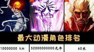 Ranking of the biggest anime characters, Giant is like a baby, Super Dragon is not the first?