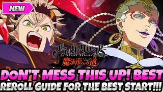 *HOW TO GET THE PERFECT START* FAST & EASY REROLL GUIDE! + BEST UNITS TO PICK! (Black Clover Mobile)