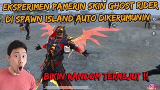 EKSPERIMEN PAMERIN SKIN GHOST RIDER DI SPAWN ISLAND LANGSUNG DIKERUMUNIN BANYAK PLAYER - PUBG MOBILE