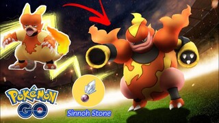 Cận Cảnh Tiến Hóa Magmar Thành Magmortar Bằng Sinnoh Stone Siêu Ngầu!