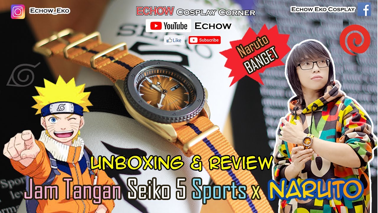 Jam Tangan Seiko 5 SPORTS x Naruto 