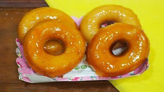 โดนัทยีสต์น้ำตาลกรอบ เนื้อฟูนุ่ม หอมหวาน นวดมือง่ายๆ /  Caramel Glazed Doughnuts