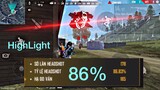 [ HighLight FreeFire ] Cách Mà Tôi Up 86% Headshot| Lì Gaming #15