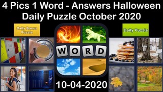 4 Pics 1 Word - Halloween - 04 October 2020 - Daily Puzzle + Daily Bonus Puzzle - Answer-Walkthrough