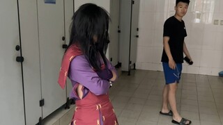 Social Death Moment: I was filming a video in the bathroom and my classmate who was using the bathro