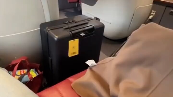 The inferior seats in a high-speed train carriage