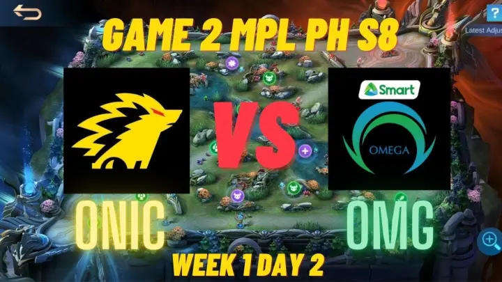 OMG VS ONIC GAME 2 OMEGA VS ONIC PH | MPL PH SEASON 8 |  WEEK 1 DAY 2