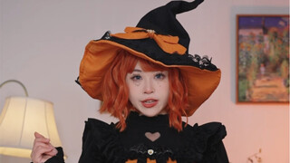 Gaun Lolita yang kubawa hari ini dengan nuansa Halloween sangat mirip dengan labu yang diberi wujud 