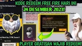KODE REDEEM FREE FIRE TERBARU 24 DESEMBER 2023 HARI INI | KODE REDEEM FF TERBARU 24 DESEMBER 2023