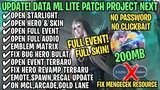 Data ML Lite Full Event 200Mb Patch Project Next | ML Lite | Cara Mengatasi Lag & Patah Patah ML