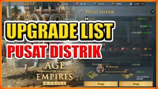 UPGRADE PUSAT DISTRIK AGE OF EMPIRES MOBILE PERLU APA SAJA ?