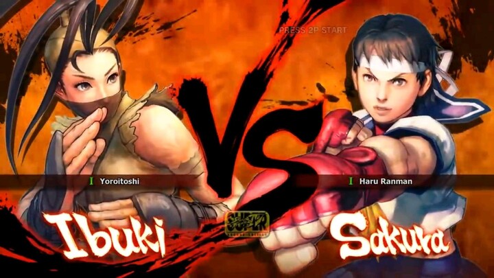 Super Street Fighter IV (AE) - Ibuki's Rival Cutscene English Ver. Ibuki vs. Sakura