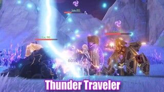 When Traveler Finally Learned Raiden Shogun's Thunder Skill - Genshen Impact