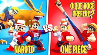 One Piece ou Naruto! O que você Prefere?🤔