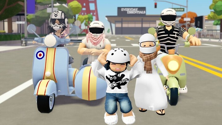 AJAK KAKEK & NENEK NAIK MOTOR KELILING KOTA METRO -  Metro Life City RP Roblox I