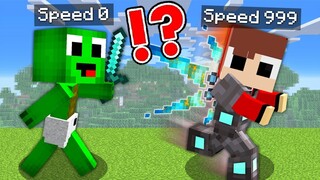 OVERSPEED Speedrunner VS Hunter in Minecraft JJ and Mikey OVERPOWERED challenge Cash and Nico Maizen