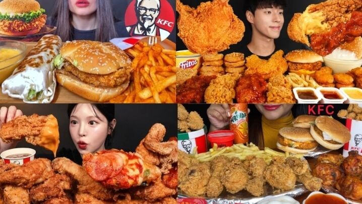 Ultimate KFC Feast | Crispy Chicken & Burger Mukbang | Super Crunchy ASMR 😋