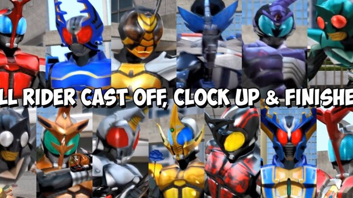 [Trò chơi Kamen Rider KABUTO PS2] All Rider CAST OFF, Clock UP và Bộ sưu tập các chiêu thức đặc biệt