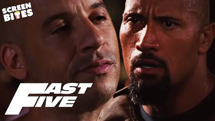The Rock and Vin Diesel's Furious Confrontation | Hobbs VS Toretto | Fast Five | Screen Bites