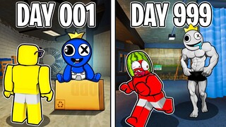 I SURVIVED 1,000 DAYS In RAINBOW FRIENDS...