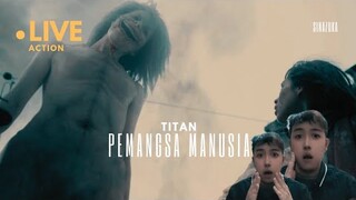 TITAN PEMANGSA MANUSIA | ALUR CERITA ATTACK ON TITAN LIVE ACTION #story #alurcerita #sinazuka