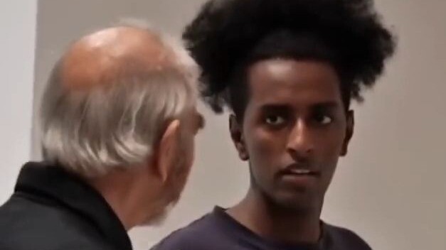 Destroying my own painting at the museum—let's see what the security guard will do