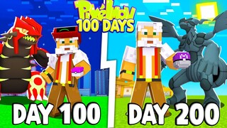 Tóm Tắt 200 Ngày Minecraft Pixelmon Sinh Tồn Siêu Khó Tôi Bắt Pokemon !!