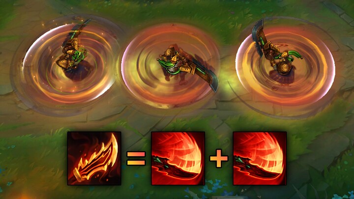 Barbarian King's double E แบบไร้รอยต่อ: หากคุณซื้อมีดแกะ คุณสามารถใช้ E สองตัวพร้อมกันได้ ระดับความส