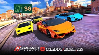 [Asphalt 8: Airborne (A8)] A Casual Player + A9C a bit | Game Live Replay | July 14th, 2023 (UTC+08)