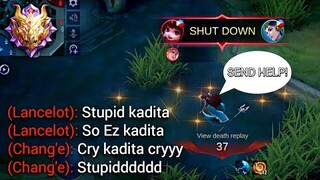 LANCELOT AND CHANG'E SAID IM STUPID!! | TRASHTALKER IN RANK! | MLBB
