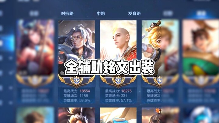 Komposisi emblem dan item: Komposisi emblem dan item khusus untuk server Tiongkok versi all-support,