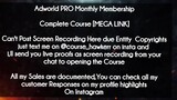 Adworld PRO Monthly Membership course download