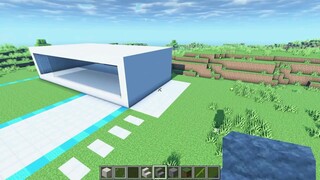 mandoomin, minecraft membuat rumah modern