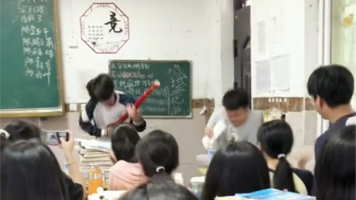 He could’ve just scared the teacher for a second, but instead he kept it up for a whole minute!