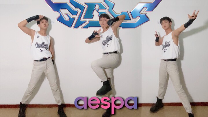 【aespa】Girls真的不是男团舞吗？副歌及Dance Break男团力度翻跳｜同屏对比