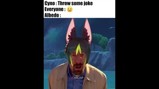 Only Albedo who know Cyno jokes