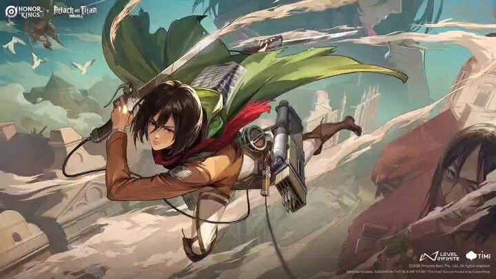 Skin Mikasa X Jing , Kolaborasi Honor of Kings dengan Attack on Titan
