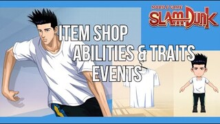 SLAM DUNK MOBILE - ITEM SHOP | EVENTS | ABILITIES & TRAITS (SEPT. 23, 2021)