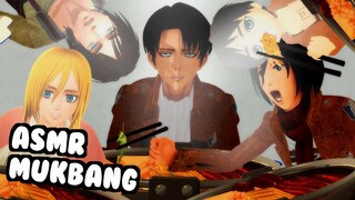 if AOT characters tried ASMR (AOT VR)