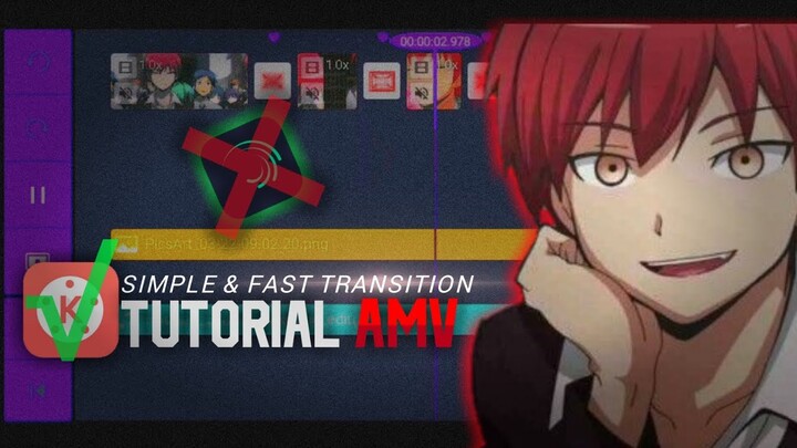 AMV TUTORIAL  Simple and fast transitions KINEMASTER