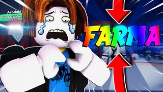 O NOOB AO PRO NUNCA MAIS VAI FARMAR AFK 😭 NO ANIME FIGHTERS! - ROBLOX