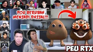 REAKSI GAMER MELIHAT POU BERUBAH MENJADI D4JJAL YG MENYERAMKAN | Peu Rtx Indonesia