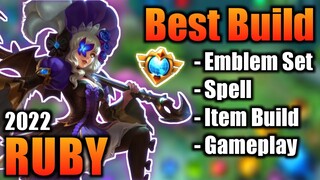 RUBY BEST BUILD 2022 | TOP 1 GLOBAL RUBY BUILD | RUBY - MOBILE LEGENDS | MLBB